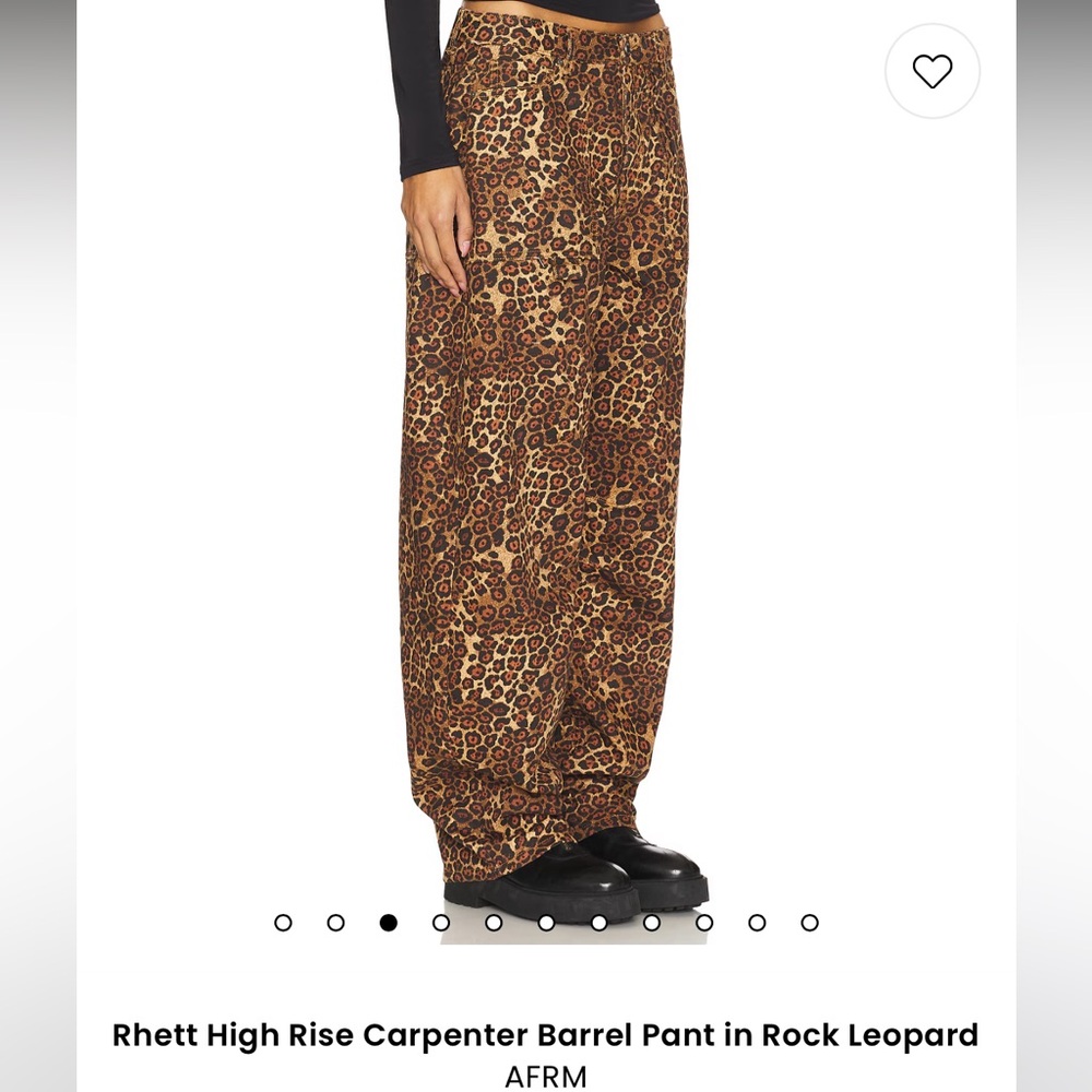 AFRM Rhett High Rise Leopard Pants - Picture 7 of 14